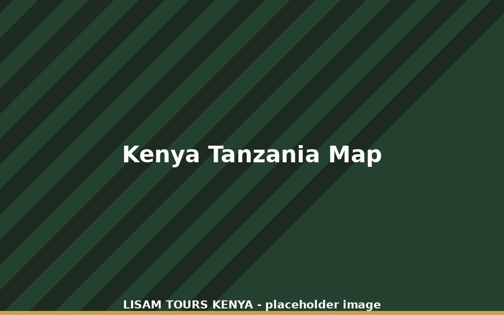 Safari vehicle on a dirt track with acacia trees typical of both Kenya and Tanzania