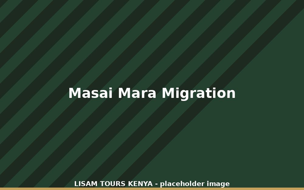 Wildebeest crossing the Mara River during the migration season