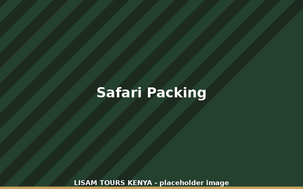 Safari clothing, binoculars and a camera laid out before a Kenya trip