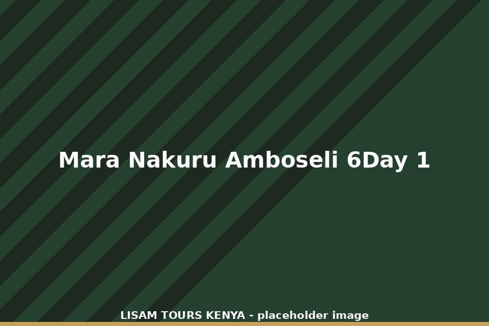 6 Day Masai Mara, Lake Nakuru & Amboseli Safari