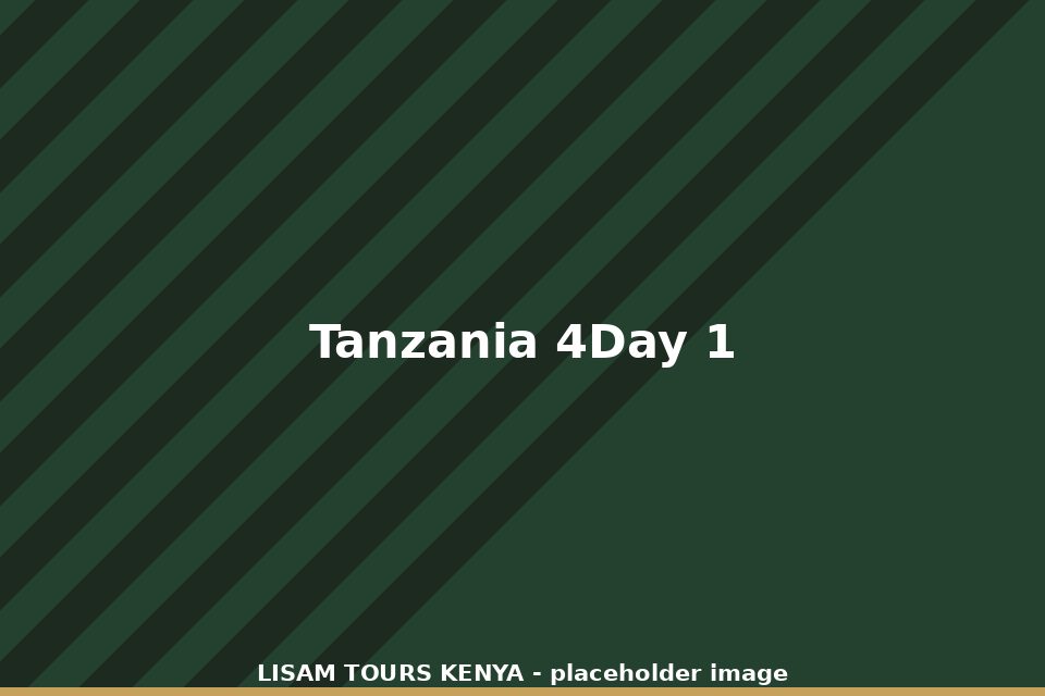 4 Day Tanzania Safari